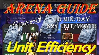 NEW Arena Guide amp Breakdown  Maximize Efficiency amp Unit Grind  Marvel Contest of Champions [upl. by Irwinn162]