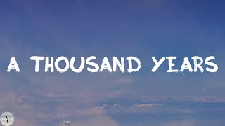 Christina Perri  A Thousand Years Lyric Video [upl. by Aleunam]