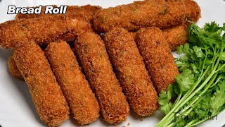 Crispy amp Tasty Bread Roll Recipe Easy Iftar Snacks Recipe Bread Recipes [upl. by Chiou]