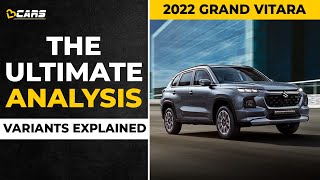 Grand Vitara Mild Hybrid Variants Explained  Sigma Delta Zeta Alpha  Sep 2022 [upl. by O'Doneven54]