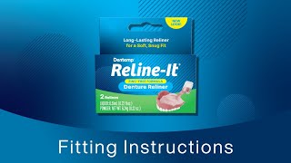 Dentemp RelineIt Instructions for Relining Dentures [upl. by Aizahs]