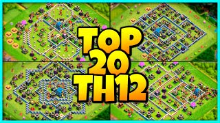 New INSANE TH12 BASE WARTROPHY Base Link 2023 Top20 in Clash of Clans  Town Hall 12 War Base [upl. by Anaujahs]