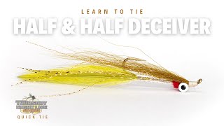 Create the Perfect Half and Half Deceiver Essential Fly Tying Tips Revealed [upl. by Raffaello]