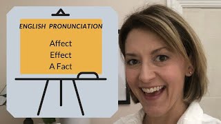 How to Pronounce AFFECT EFFECT A FACT American English Pronunciation Lesson [upl. by Ahseer238]