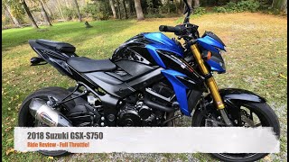 Suzuki GSXS750  Yoshimura Exhaust  Ride Review [upl. by Niasuh]