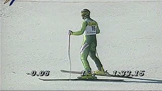 KjetilAndre Aamodt wins superG Kvitfjell 1996 [upl. by Fugazy]