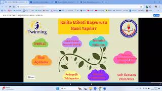 2024 Yılı eTwinning Kalite Etiketi Nasıl Doldurulur [upl. by Vinita813]