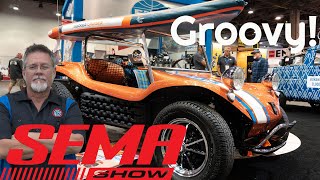 EMPI Meyers Manx Dune Buggy Revealed At The SEMA SHOW 2022 [upl. by Gabel]