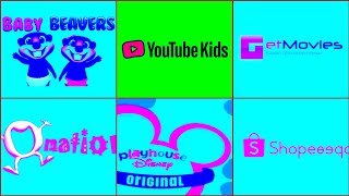 Best logo Compilation Effects YouTube kids Baby Beaver Getmovie playhouse Disney logo Effects [upl. by Ecital]