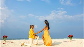 PROPOSING TO MY GIRLFRIEND IN MALDIVES Emotional [upl. by Adall]