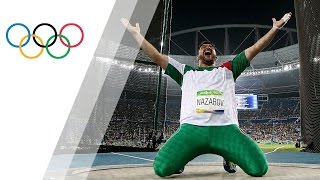 Nazarov wins historic gold in Mens Hammer Throw [upl. by Charmane247]