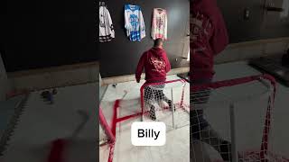 How to practice hockey goalie from home with mini sticks [upl. by Winifred355]