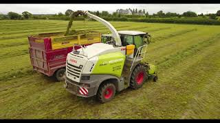 Wauchope Agri Lifting Grass In Donegal 2021 View From Above [upl. by Nivag262]