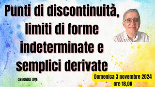 LIMITI PUNTI DI DISCONTINUITÀ E SEMPLICI DERIVATE [upl. by Lorilee]