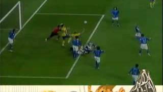 Ibrahimovics superb goal against Italy in 2004 [upl. by Hcelemile]