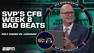 HARVARD highlights SVPs Bad Beats of Week 8 in college football 😳  SC with SVP  ESPN BET [upl. by Ahsino]