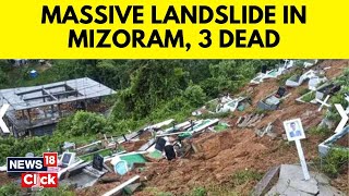 Mizoram Landslide  Mizoram RainTriggered Landslide Buries Building In Mizoram  N18V  New18 [upl. by Paver]