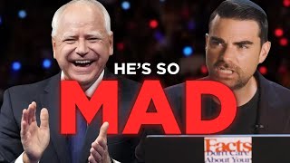 Ben Shapiro Is FREAKING OUT Over The Tim Walz VP Pick [upl. by Alliw]