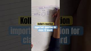 important question for class 12 board Kolbes reaction chemistry [upl. by Ivy]