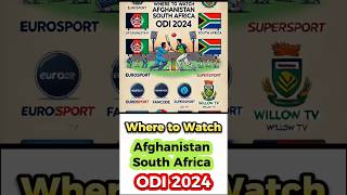 Watch Afghanistan Vs South Africa ODI 2024  Watch Free India Vs South Africa Series odiseries2024 [upl. by Yllil]