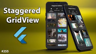 Flutter Tutorial  GridView VS Staggered GridView  With Dynamic Height [upl. by Shanahan15]