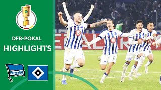 quotLASTMINUTE Herthaquot wins on penalties  Hertha BSC vs Hamburger SV 43  Highlights  DFBPokal [upl. by Nelda610]