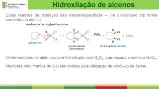 Cap 20 Tópico 5 Oxidação de alcenos Parte 2 [upl. by Apple]