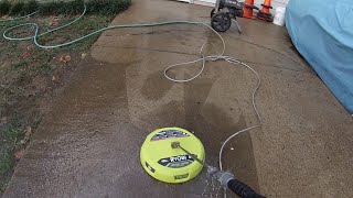 Testing Out The 15quot Ryobi Surface Cleaner [upl. by Law]