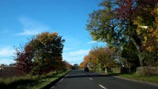 Autumn Road To Lauder Borders of Scotland [upl. by Ranit]