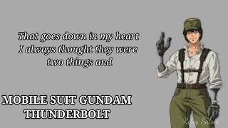 Mobile Suit Gundam Thunderbolt  The Dreaming Girl in Me Lyrics [upl. by Pesek321]