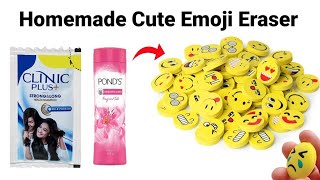 How to make Kneaded Eraser at homeDIY Kneaded Eraserhomemade Kneaded EraserdiyEmoji Erasereraser [upl. by Ayram]