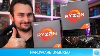 AMD Ryzen 7 2700X amp Ryzen 5 2600X Benchmark Review Ryzens Next Step [upl. by Trever]