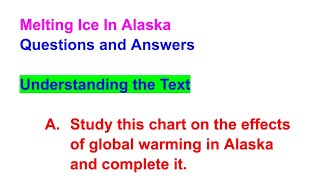 Melting Ice In Alaska  Questions and Answers  Gulmohar Golden Jubilee Edition Class 8  Chapter 3 [upl. by Olympie602]