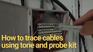 How to trace cable using tone and probe kit [upl. by Ahsiuqel464]