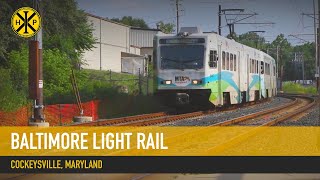 Baltimore Light Rail on the former Northern Central [upl. by Yreneh]