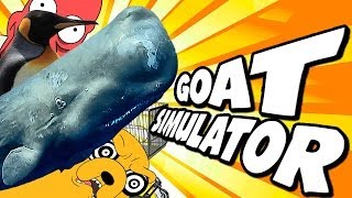 Goat Simulator WHALE GOAT CLASSY GOAT EASTER EGGS AND MORE [upl. by Nnyllatsyrc]