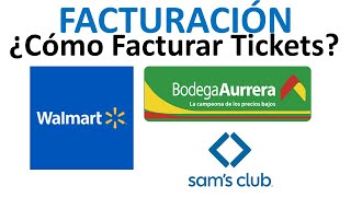 Facturar Tickets De Walmart Bodega Aurrera y Sams Club  Facturación Electrónica En Línea [upl. by Animrac]