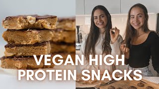 Gesunde Vegane Protein Cookies amp Peanutbutter Bites  Bake amp Talk mit Rahel  Linis Bites [upl. by Lon]