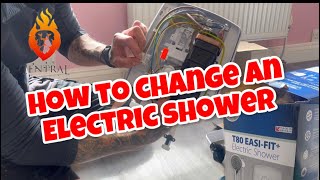 HOW TO CHANGE AN ELECTRIC SHOWER [upl. by Zzaj]