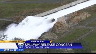 Oroville Dam Spillway release concern [upl. by Helban697]