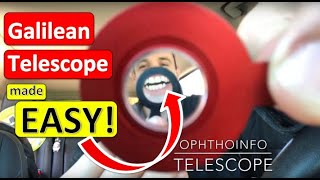 Galilean Telescope Optics  MADE EASY [upl. by Yedarb]