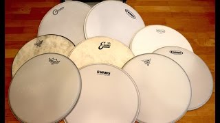 16 Snare Heads Comparison Part 1 Sticks by Kai Jokiaho [upl. by Ateuqahs]