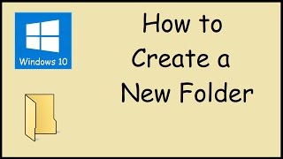 How do I create a new folder in Windows 10 [upl. by Eimme]