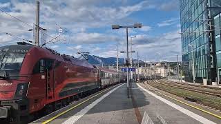 Einfahrt des nightjet 235234 am 16072024 in Salzburg Hbf [upl. by Ailem]