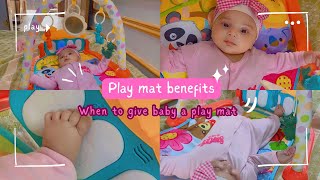 0 to 1 year baby muscles amp brain growth activity 👶🏻🌸💁🏻‍♀️ Baby play mat benefits [upl. by Trawets]