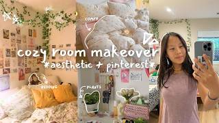 HUGE room makeover 🌱🧸 aesthetic pinterest inspired maximalist cozy [upl. by Brien]