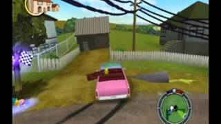 Simpsons Hit amp Run Walkthrough Level 1  Race 1 Time Trial [upl. by Raf]