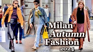 The Charm Of Stylish Milanese Outfit  Discover The Italian Autumn Street Fashion November 2024 🇮🇹 [upl. by Combe76]