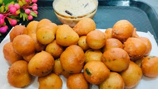 Street Style Mysore Bhajji Recipe At Home With Special Chutney  Mysore Bonda Recipe  Mysore Bajji [upl. by Abrams415]