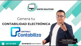 Genera tu CONTABILIDAD ELECTRONICA en Contabiliza CONTPAQi [upl. by Rentsch]